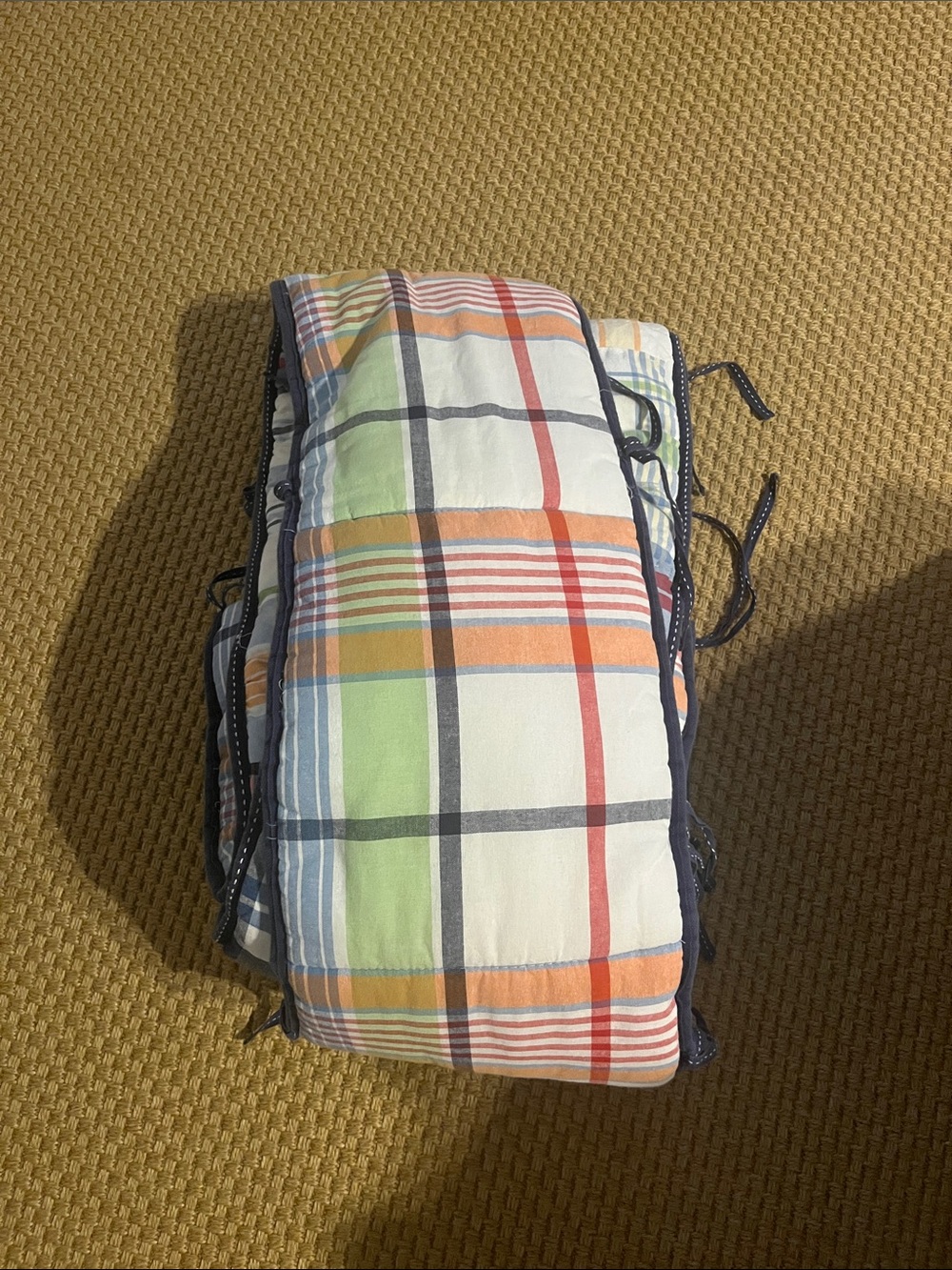Pottery barn madras bumper
